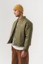 Snapquilt Quilted Diamond Stitched Men's Coat with Snap Closure - 6