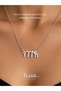 Complete Steel Göktürk Turkish Written Steel Necklace Turkish Written Necklace Silver Color
