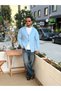 Marrakech Buttoned Wool Cardigan Babyblue 2606 - 2