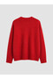 Ozmarka New Season Red Crew Neck Women's Knitwear Sweater - 7