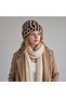 Women's Leopard Pattern Double Color Plush Beret Soft and Stylish Winter Women's Hat