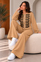 Women's Stylish Accessory Detailed Double Knitwear Detail - 2