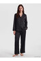 Esvab • Modern & Distinctive Striped Women's Satin Pajama Set - 2