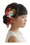 UAE National Day Hair Bow Accessory, Red and Green Bow Tie with White and Black Tails (Bow Clip)