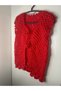 Red Hand-Crocheted Vest - 6