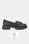 Women's Black Genuine Natural Leather Tasseled Loafer Shoes, Size 36-41