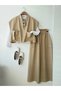 Pocketed Vest Suit - Beige - 2