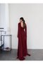 Degaje Collar Tulle Shoulder Cape Dress - 5