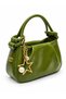 Soft Leather Medium Size Shoulder and Crossbody Bag with Shiny Star Accessories and Long Strap (Length 13 cm Width 24 cm Bottom 9 cm) - 2