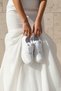 White Bridal Sneakers Comfortable Stylish Satin Lace-Up Heart Detailed Bridal Evening Dress Shoes - 5