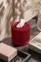 Decorative Napkin Holder & Toilet Paper Box - Compatible with Z-Fold Napkins and Roll Toilet Paper - Burgundy - 3