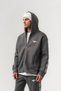 Softline Panda Fabric Hooded Zippered Men's Set with Stripe Detail - 4