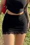 Mini Skirt Short Skirt Women's Mini Tight Skirt Ruched Mini Skirt
