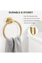 حامل مناشف للحمام من SetSail، حلقة مناشف سوداء غير لامعة للتعليق على الحائط - 2