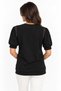 Lace Detailed Shoulder Balloon Sleeve Crew Neck Maternity T-Shirt - 5