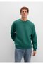 Green Sweatshirt with Blue Jeans Detail 0S10586-71874 - 2