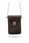 Women's Chain Strap Two-Compartment Phone Bag Lockable Mini Crossbody Bag - 8