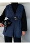 Alpaca Cashmere Vest - 4547 - Indigo