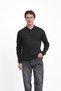 Cotton Lycra Thin Ribbed Collar Buttoned Slim Fit Knitwear Sweater - 6