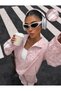 Jagu Striped Top and Bottom Set Pink - 6