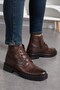 Genuine Leather, Fur Inside, Water Resistant, Thick Sole, Men's Real Leather Boots - 5