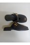 Black Lux Suede Sebo Slippers - 3