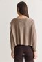 Women's Mink Boat Neck Bat Sleeve Oversize Crop Knitwear Sweater Tk261126 60286718 - 7