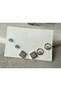 Minimal Square Silver Set Earrings