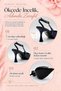 Genuine Leather Heeled Shoes Metal Toe Patent Leather Stilettos - 8