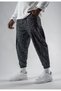 Black and White Frayed Patterned Unisex Bohemian Hippie Ethnic Baggy Trousers Free Spirit, Ethnic Pattern, Unlimited Style! - 4
