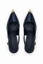 Genuine Leather Heeled Shoes Metal Toe Patent Leather Stilettos - 3