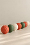 Set of 6 Christmas Tree Balls with Gift Box - Geometric Patterned Christmas Ornament Red Green White 5 cm - 3