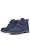 Rakerplus Neson 9055-Ln Navy Blue Nubuck 100% Genuine Leather Velcro Unisex Baby Kids Boots - 2