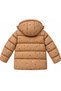 Girl's Patterned Inflatable Coat with Hood and Pockets for Winter - 2