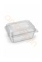 400 Pieces 1750 Cc Leak-Proof Container with Curved Lid – Transparent Plastic Food Storage Container