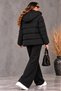 Side Pocket Zippered Winter Coat - 2