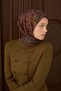 Velora Scarf Shawl Pattern Bitter Brown