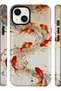 Compatible with iPhone 15 Plus / 14 Plus - Golden Fishes, Double Layer Cover, Glossy Surface Protective Case - 2