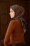 وشاح فيلورا بنمط شال باللون الأخضر البترولي - 3