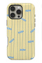 Compatible with iPhone 14 Pro Max - Striped Fishes, Double Layer Cover, Glossy Surface Protective Case