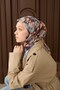 Velora Scarf Flower Green Beige - 2