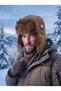 Winter Unisex Faux Leather/Suede Look Plush Fur Trapper Pilot Hat with Ear Protection - 3