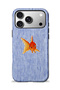 Compatible with iPhone 18 Pro Max - Striped Fishes, Double Layer Cover, Glossy Surface Protective Case