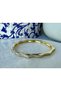 Daisy Zircon Stone Gold Handcuff Bracelet