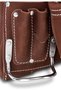 10-Pocket Suede Tool Pouch | Durable General Construction Leather Tool Pouch | Brown - 5