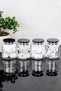 4-Piece Premium Cotton Jar Set with Black Mica Lid Glass Cotton Set Jar Makeup Cotton Ear Swab Floss Labeled Jar Set - 6