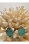 Turquoise Nazar Natural Stone Earrings - 2