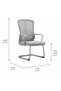 Grey Office Waiting Chair with Functional Design |   Movenhome |   Moven Home - 3