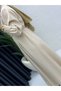 Women's Modest Stone-Colored Premium Double Crepe Fabric Dress - 3