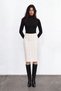 White Tweed Pencil Skirt